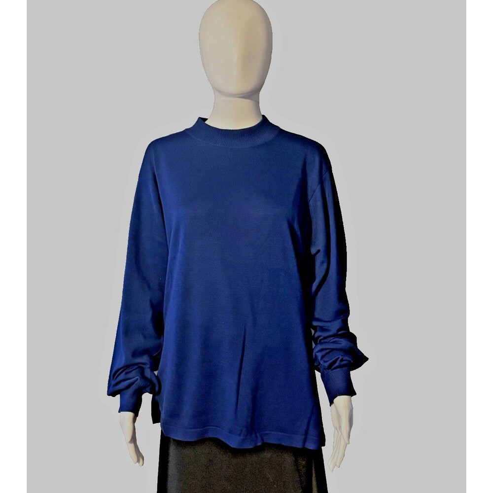 Jhane Barnes 100% Silk Sweater Top Fall Wardrobe Luxury Business Casual SZ L